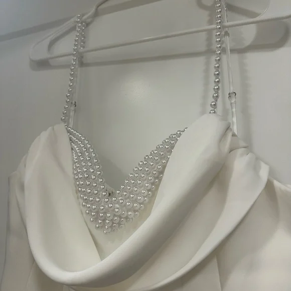 Meshki Liliane Suiting Mini Dress - Ivory (Preferred Fibres) - Picture 8 of 11